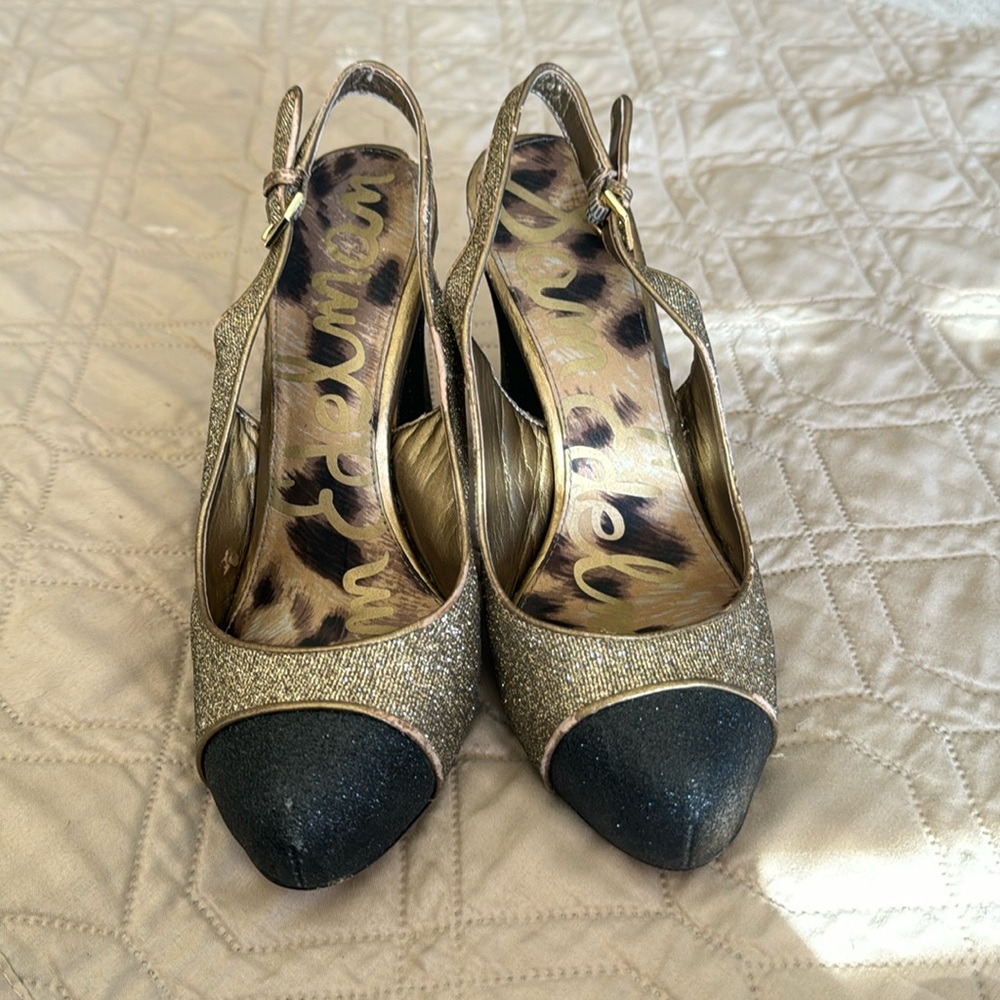 Sam Edelman Glitter Block Heel